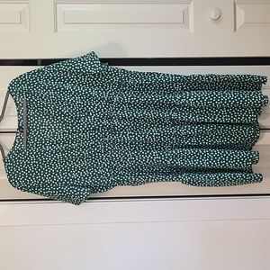 Shein 4xl Green floral dress.